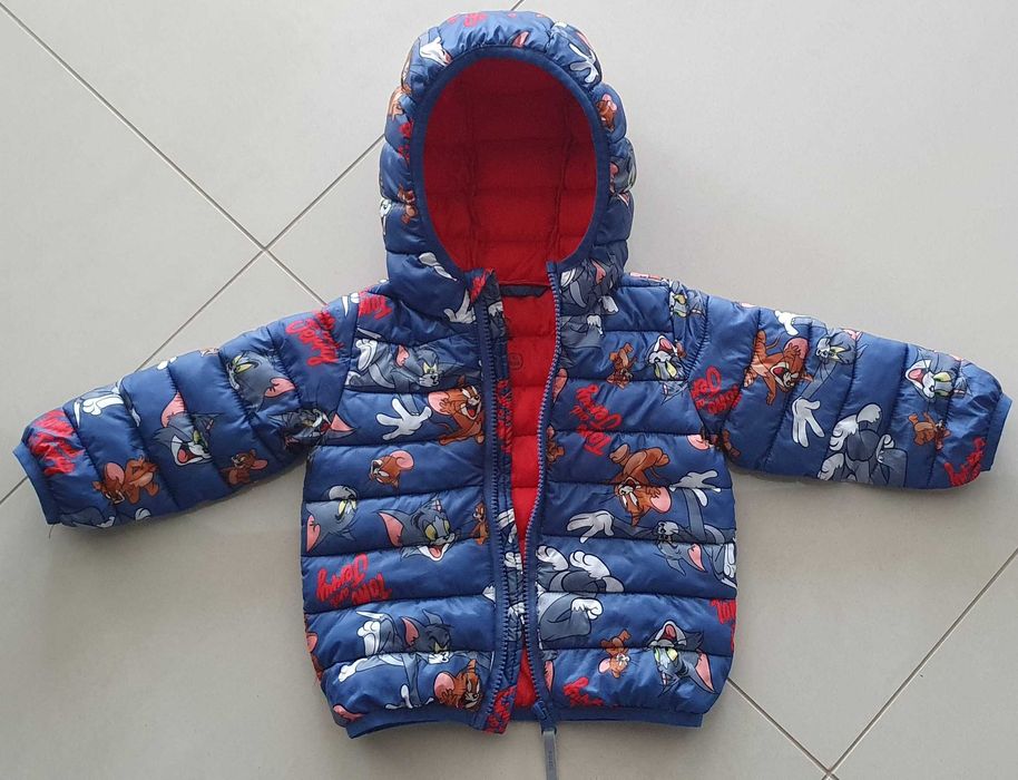 Kurtka z kapturem ze  Smyka rozmiar 80 z czapką i kominem