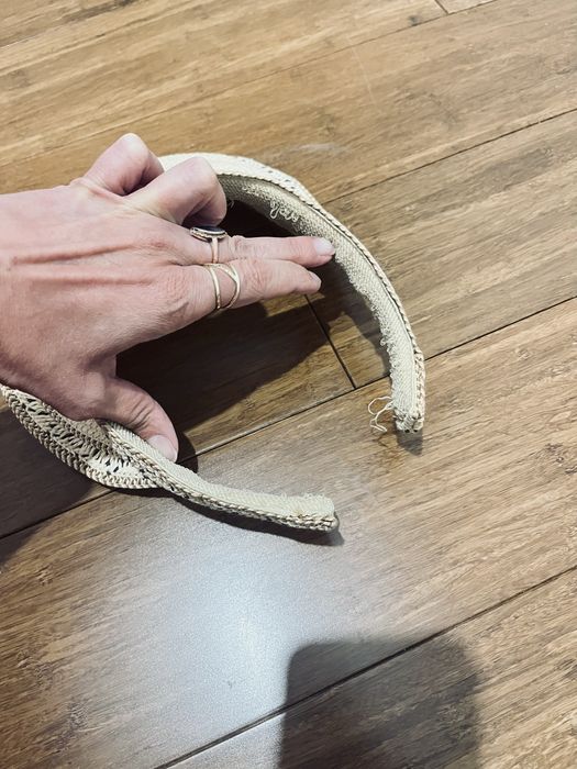 H&M pleciony daszek czapka opaska na lato
