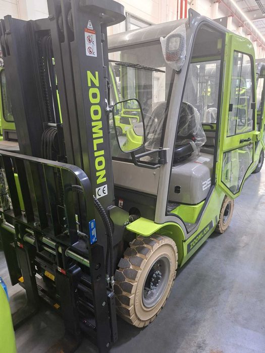 Wózek widłowy Zoomlion FD25, 2,5t, Diesel, Triplex 4,8m, kabina,