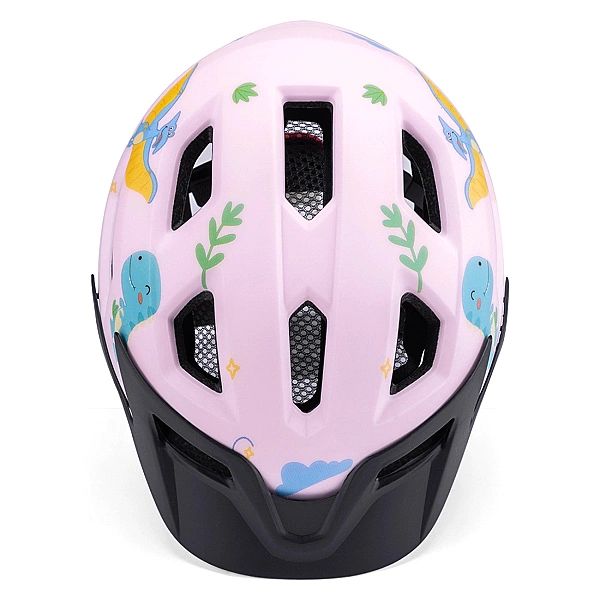 Kask rowerowy dziecięcy MTB Wozinsky z odpinanym daszkiem S - różowy