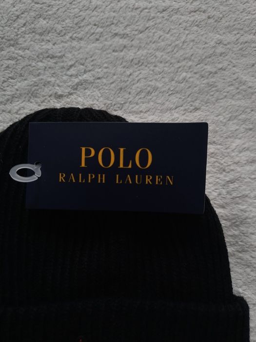 Czarna czapka Polo Ralph Lauren