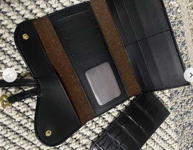 Nowy Portfel Damski wzorowany na dior czarny!!