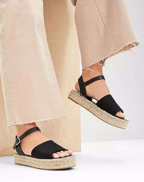 B.P.C sandały espadryle czarne 39.