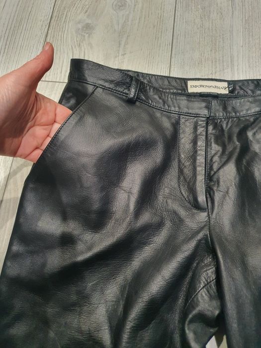 Шкіряні брюки  Armani