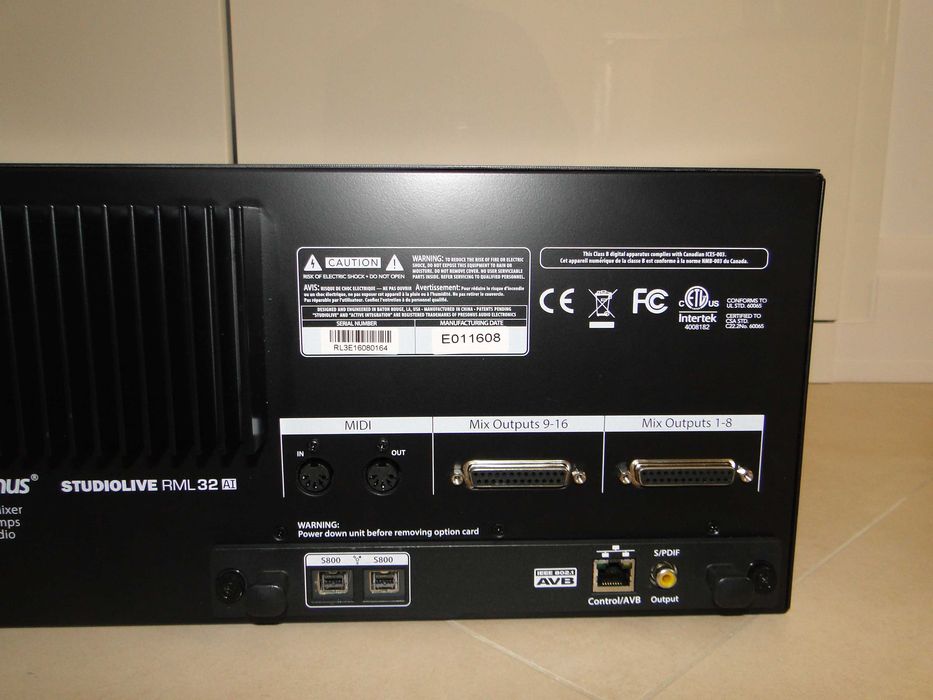 Profesjonalny Mikser Cyfrowy PRESONUS STUDIO LIVE RML32 AI.Okazja ...