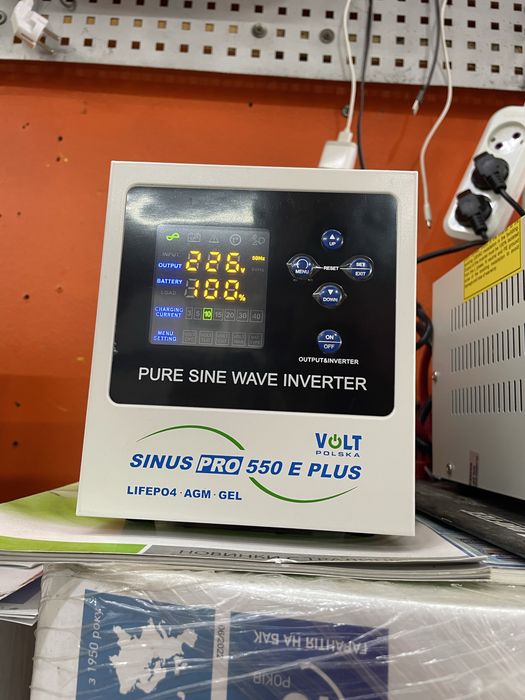 Volt  Polska Sinus Pro 550E PLUS 12V  AGM ГЕЛЬ LIFEPO4