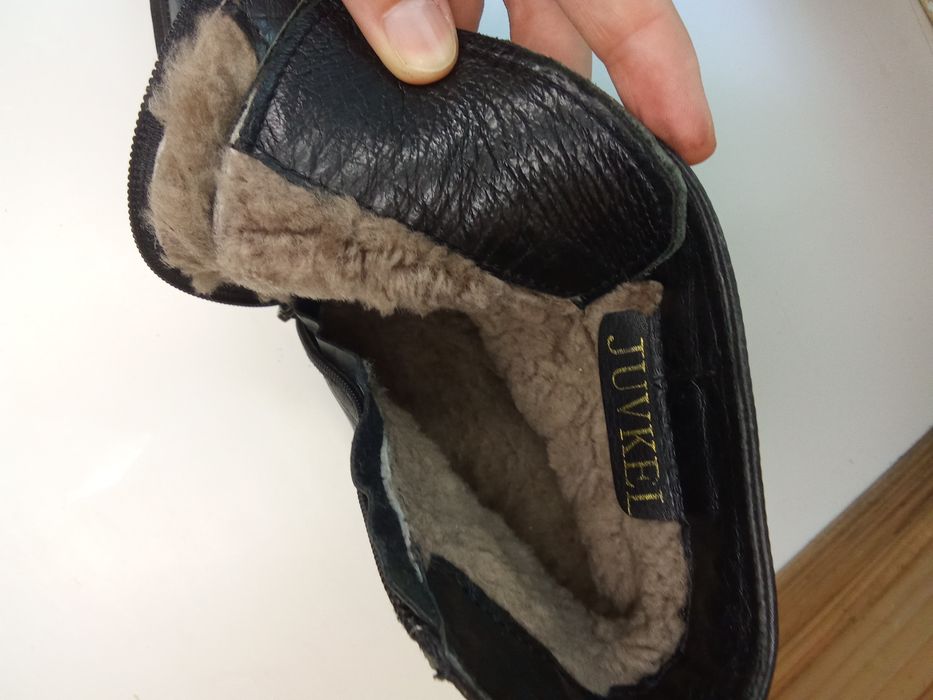 Зимние кожаные женские ботинки Juvkel