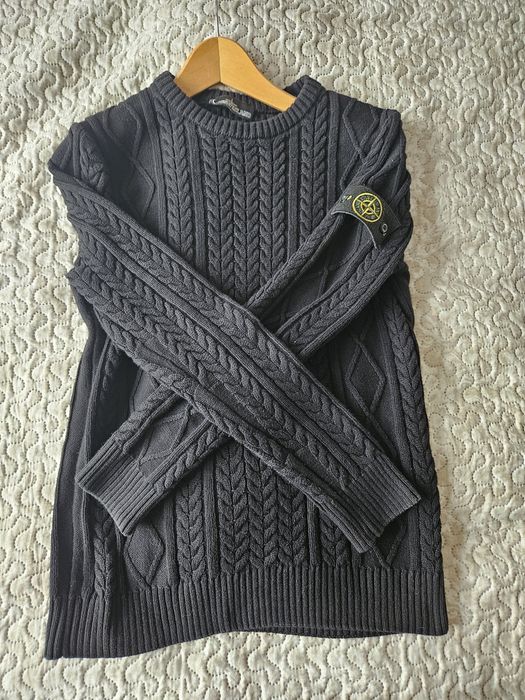 Gruby sweter stone island 100% bawełna