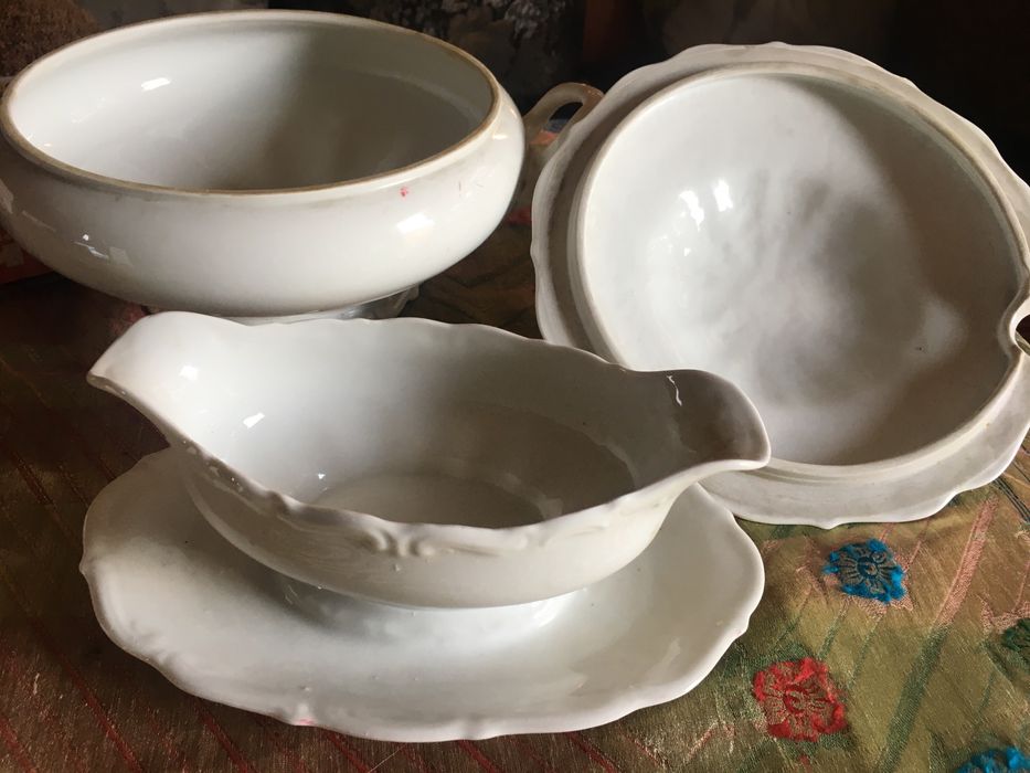 Stara porcelana waza sosjerka kufel itp