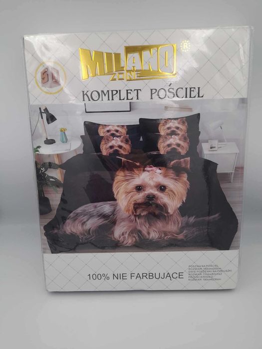 pościel  z  pieskiem  z prześcieradłem
