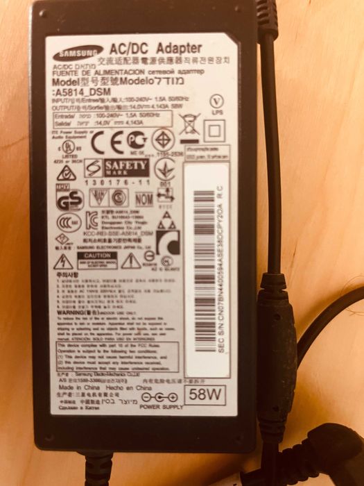 Adaptador TV/Monitor Samsung (avariado)
