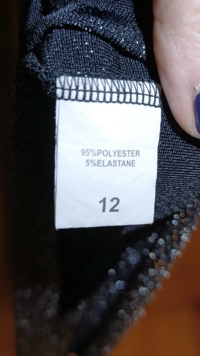 Suknia damska długa brokatowa.