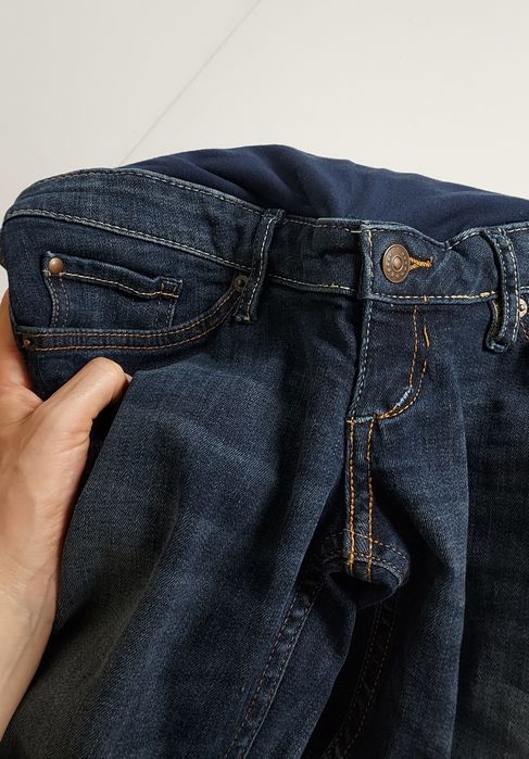 H&M MAMA_jeansowe ciążowe spodenki_38/M
