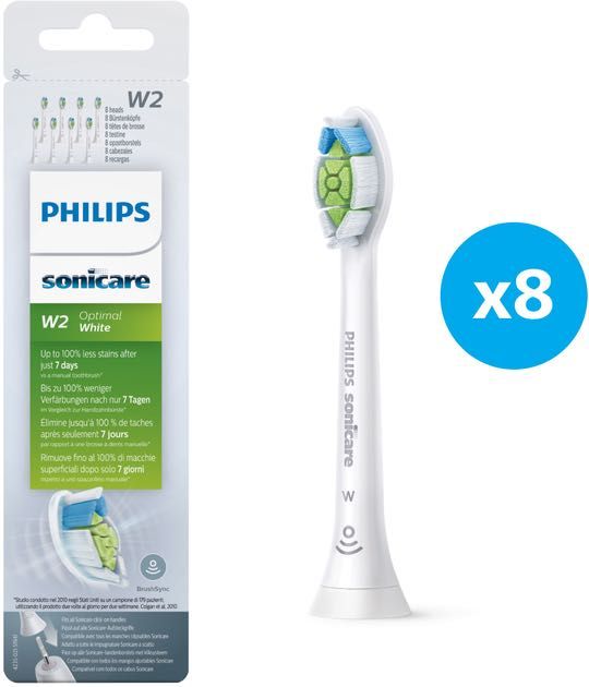 Насадки для електричної зубної щітки Philips Sonicare W2 Optimal (8шт)