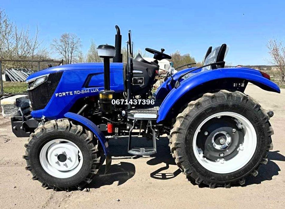 Мінітрактор FORTE RD 244 LUX примусова гідравліка, КПП (4+1)x2, шини 7,5-16/11.20-24 Безкоштовна доставка