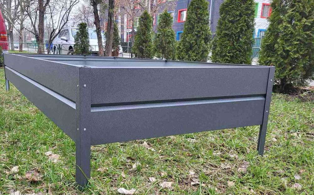 Грядки металеві для саду  Грядки для дачі з профнастилу Високі Клумба