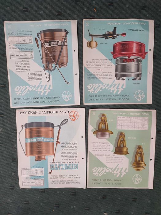 12 catálogo antigos Pulverizadores Hipólito - Anos 50