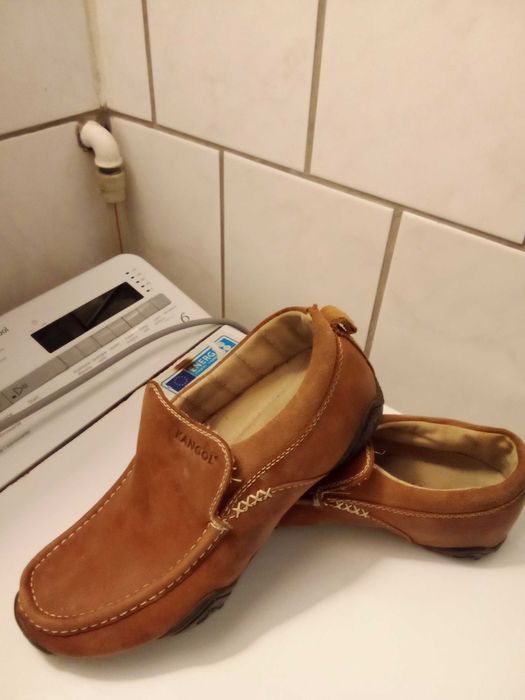 buty skórzane meskie 41 szyte dratwą półbuty wkładka 26,5 cm kangol