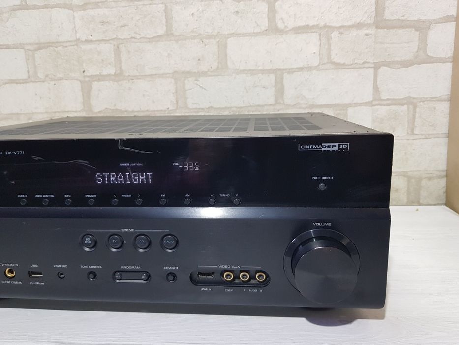 7.2AV ресивер Yamaha RX-V771,7х160Вт, Flac USB 3D HDMI Phono