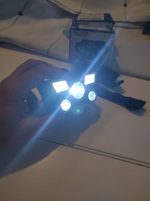 Lanterna de cabeça recarregável