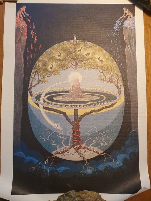 J. Augustus Knapp, Drzewo Yggdrasil, Crowley, Lashtal Press, Thelema