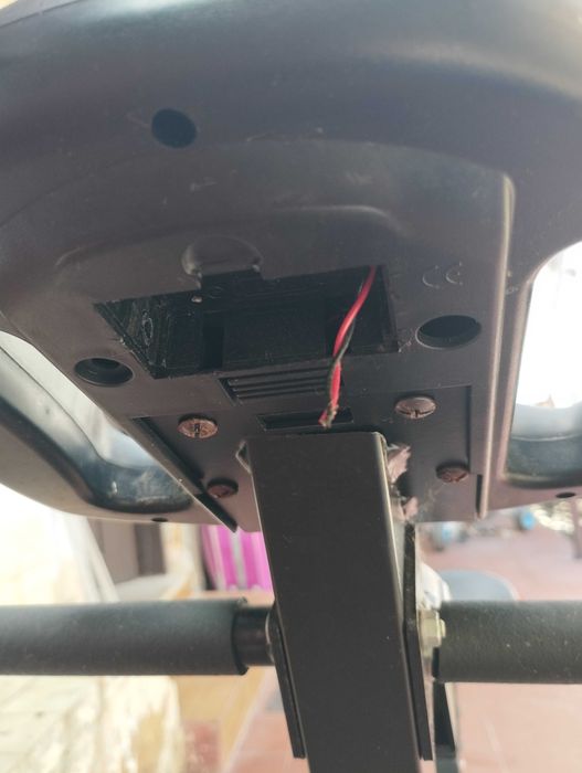 Bicicleta e tábua abdominal de treinamento