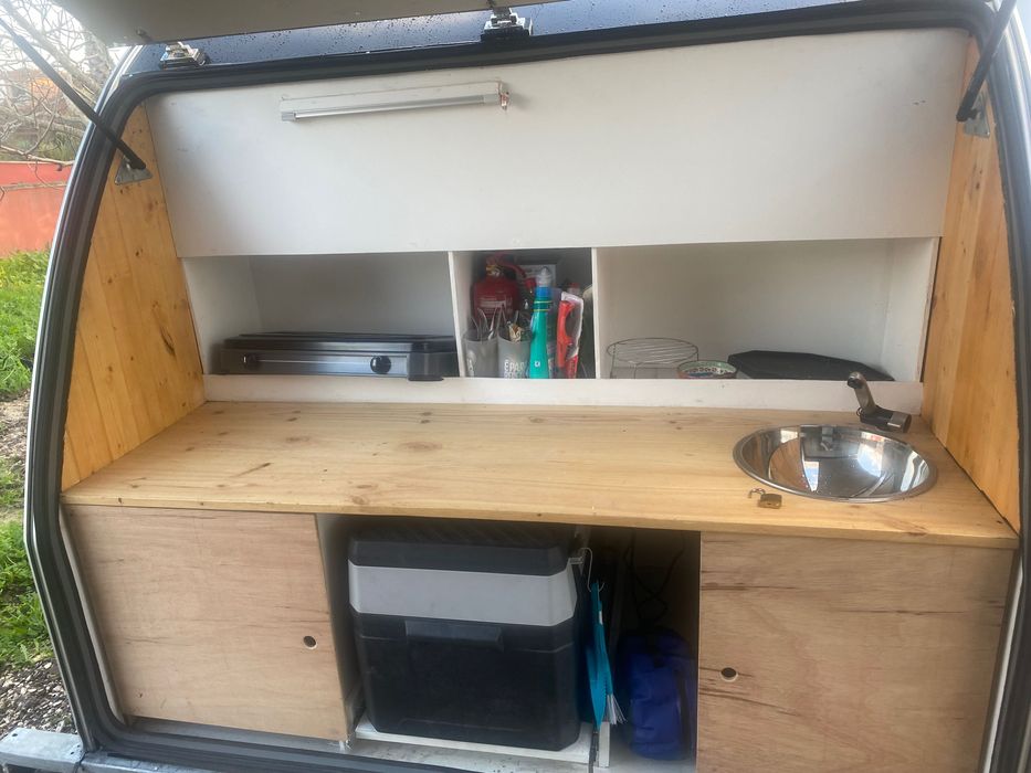 Mini caravana quarto móvel e cozinhalivrete  DUO especial dormitório l