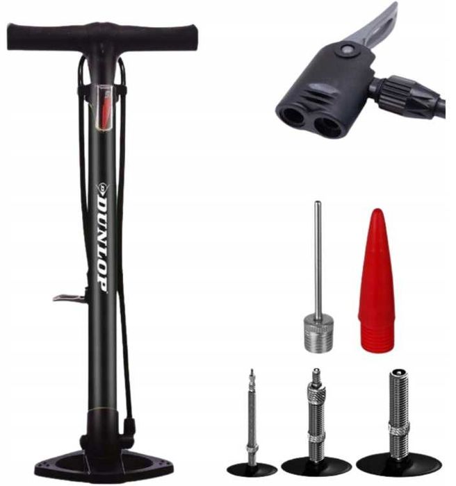 Pompka podłogowa rowerowa Dunlop