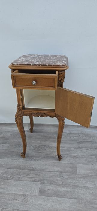 Szafka stylowa Chippendale Komoda Marmur