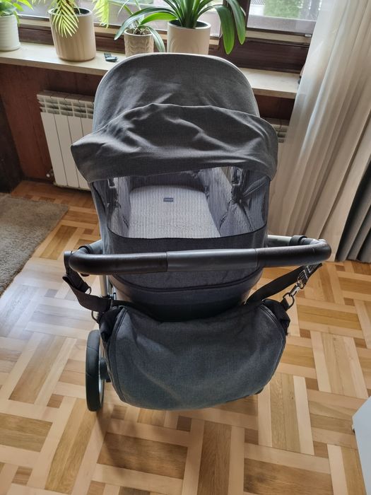 Wózek ABC salsa 4 (gondola, spacerówka i adaptery) + akcesoria