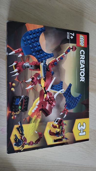 Nowe klocki Lego Creator 3w1 31102 smok ognia tygrys skorpion