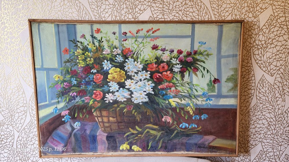 Картина квіти 90 ×60 см Моисеенко В.С