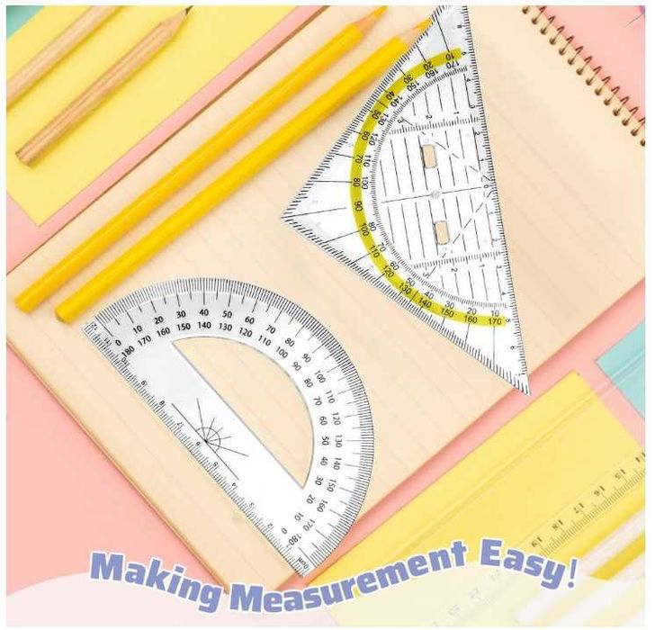 Zestaw 15 ekierek, kątomierzy LPAMABA