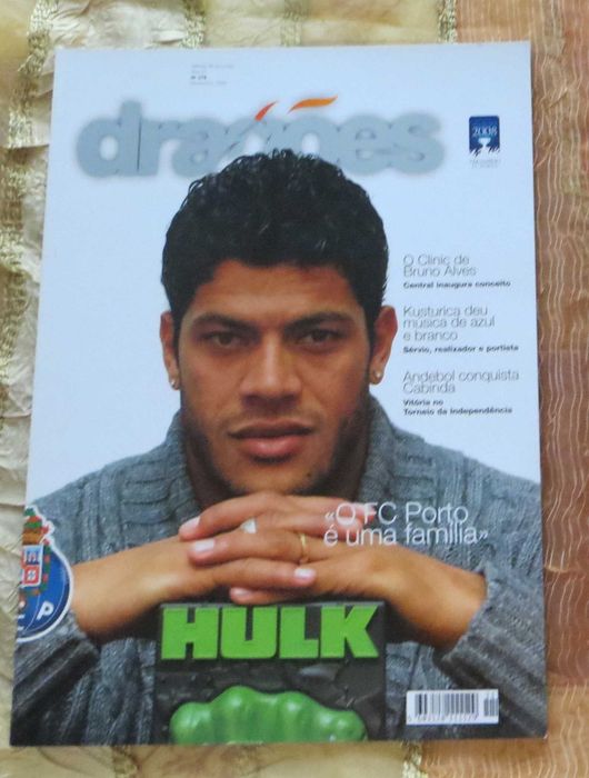 Revista Dragões Especial Hulk O FCP é a minha família Nº 278 de 2008