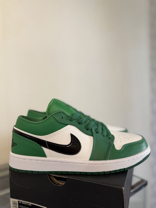 кросівки/кеди Nike Air Jordan 1 Low Pine Green (зелені) 44 / 27 см(aj1)
