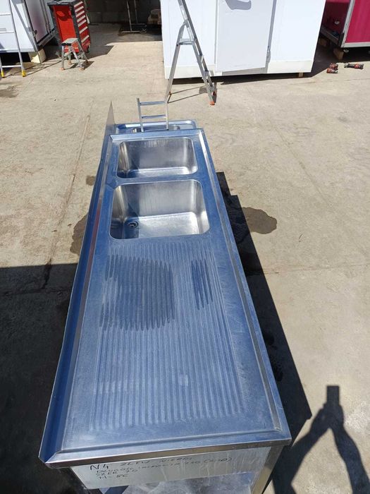 Zlew gastronomiczny nierdzewny