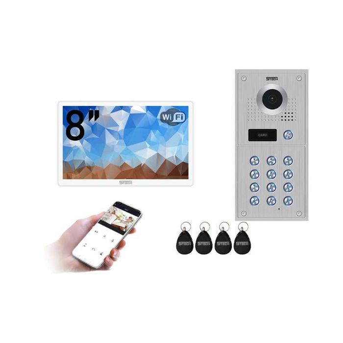 Wideodomofon 8" VERUS One PLUS(W) - 84222 - WiFi FHD