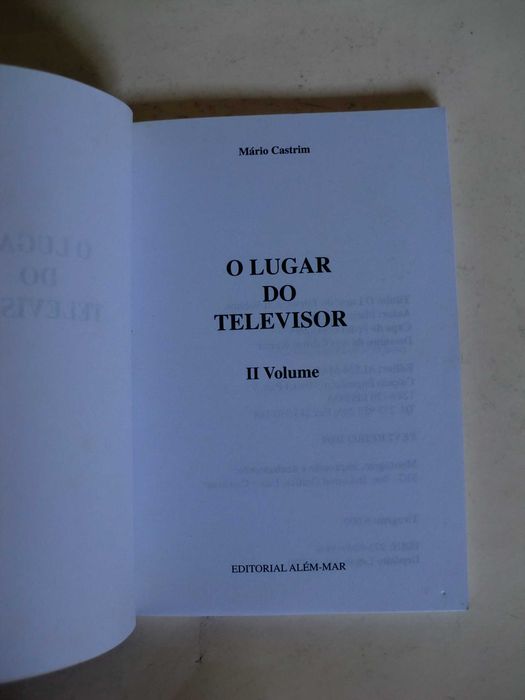 O Lugar do Televisor
de Mário Castrim
II Volume