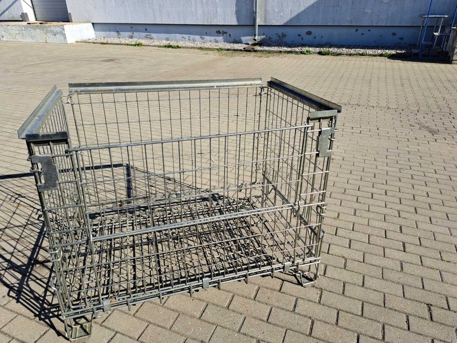 Metalowy kosz składany