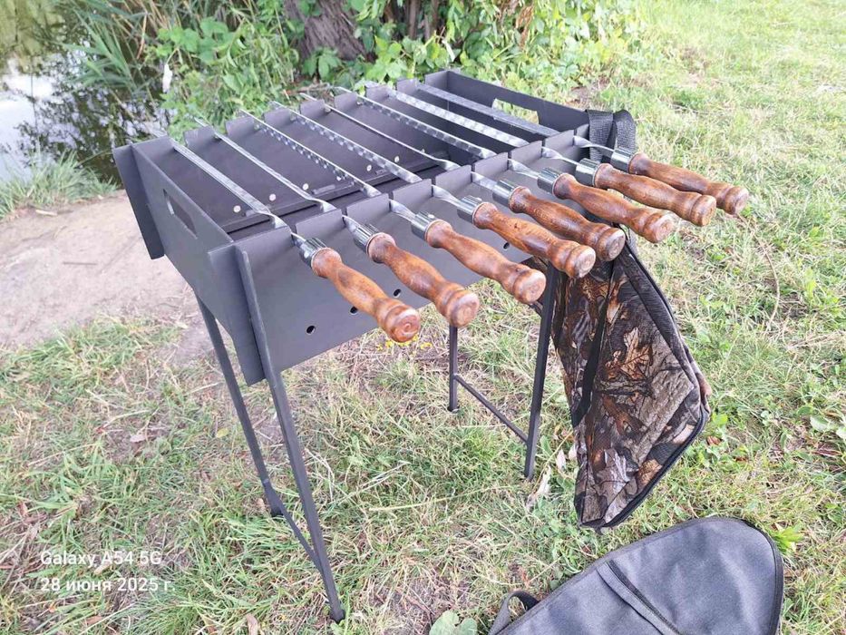 składany grill 3/4, 4 mm na 8 szpikulców. Розбірний мангал на 3/4,4 мм
