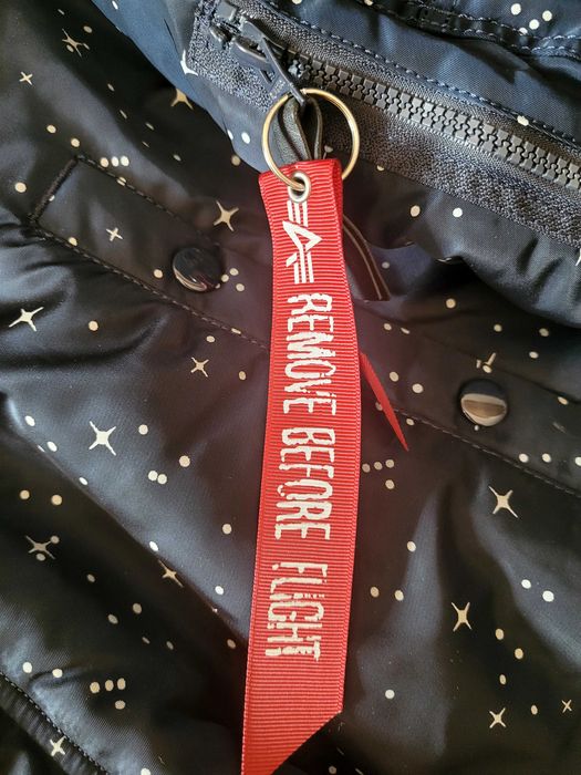 Alpha industries kurtka zimowa męska NASA Starry Blue gwiazdy M kurtka