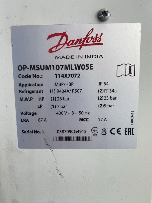 Unidade de Condensação Danfoss