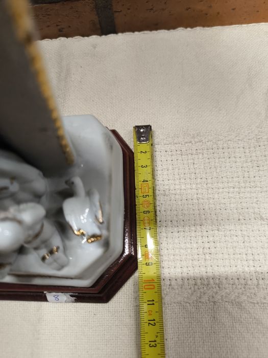 Estatueta Antiga Aparição de Fátima Porcelana