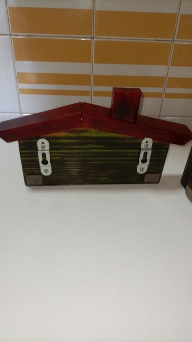 Cabide vivenda e chaveiros  com 5 gancho e 6 ganchos