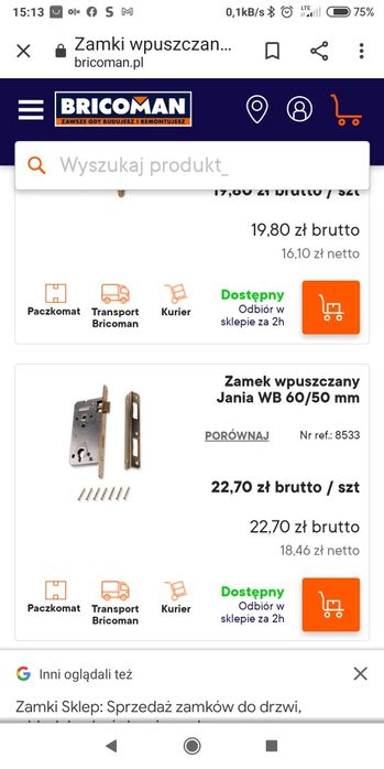 Zamek drzwi JANIA 60/50