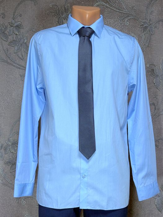 Мужской костюм двойка 46 размер на свадьбу синий нарядный