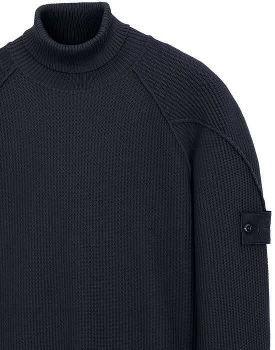 Светр STONE ISLAND Ghost Piece Wool Roll-Neck Jumper Blue SI0157-BL