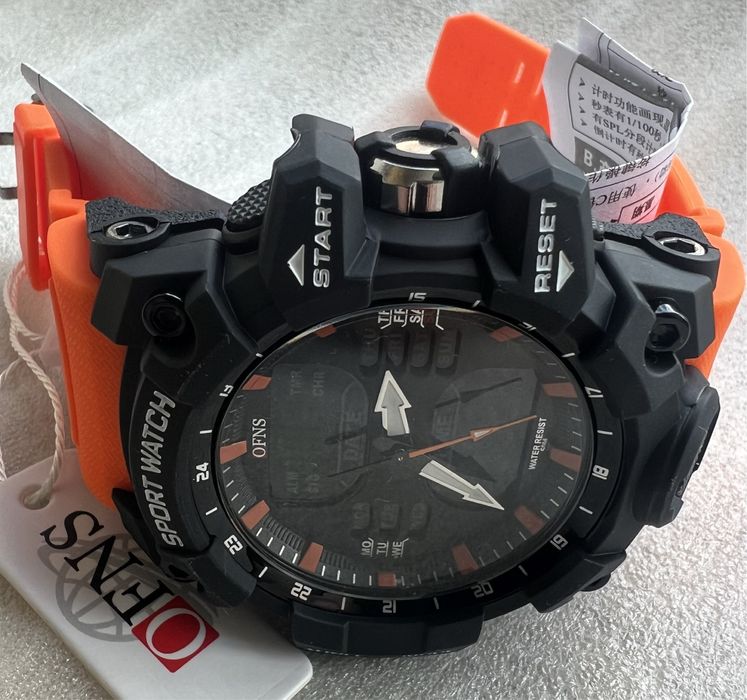 Годинник S6126 Black Orange OFNS SANDA 55мм