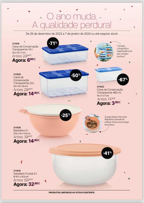 PROMOÇÃO DE FIM DE ANO TUPPERWARE