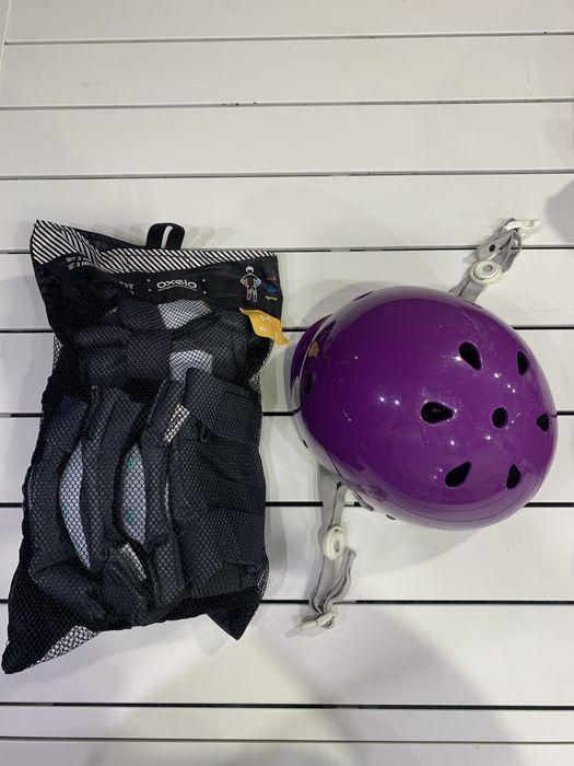 Kit patins Oxelo completo (capacete + proteções + saco) – Ajustáveis 38-41
